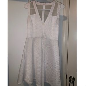 White Fit & Flare Formal Dress